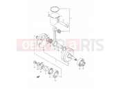 SUZUKI RM250 N (1992) (E03,E28,E33) 5C - CRANKSHAFT (MODEL N)