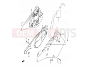 SUZUKI RM250 N (1992) (E03,E28,E33) 21 - FRAME COVER (MODEL K/L/M)