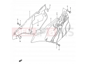 SUZUKI RM250 N (1992) (E03,E28,E33) 21A - FRAME COVER (MODEL N)