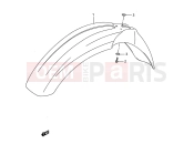 SUZUKI RM250 N (1992) (E03,E28,E33) 24 - FRONT FENDER