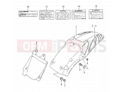SUZUKI RM250 N (1992) (E03,E28,E33) 34A - REAR FENDER (MODEL N)