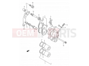 SUZUKI RM250 N (1992) (E03,E28,E33) 28 - FRONT CALIPER (MODEL K/L)