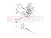 SUZUKI RM250 N (1992) (E03,E28,E33) 35B - REAR WHEEL (MODEL N)