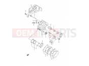 SUZUKI RM250 N (1992) (E03,E28,E33) 36C - REAR CALIPERS (MODEL N)