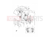 SUZUKI RM250 P (1993) (E03,E28,E33) 9 - RADIATOR (MODEL P)