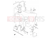 SUZUKI RM250 P (1993) (E03,E28,E33) 19 - FUEL TANK (MODEL P/R)