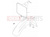 SUZUKI RM250 S (1995) (E03,E28,E33) 23 - FRONT FENDER