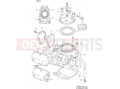SUZUKI RM250 T (1996) (E02) 1 - CYLINDER (MODEL T/V/W)
