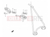 SUZUKI RM250 T (1996) (E02) 17 - STAND - FOOTREST