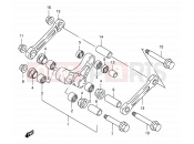 SUZUKI RM250 W (1998) (E02) 35A - REAR CUSHION LEVER (MODEL W/X)
