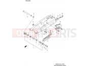 SUZUKI RM250 X (1999) (E02) 33C - REAR SWINGING ARM (MODEL X)