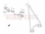 SUZUKI RM250 V (1997) (E03,E28,E33) 17 - STAND - FOOTREST