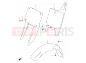 SUZUKI RM250 V (1997) (E03,E28,E33) 22 - FRONT FENDER