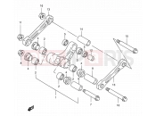SUZUKI RM250 W (1998) (E03,E28,E33) 35A - REAR CUSHION LEVER (MODEL W/X)