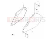 SUZUKI RM250 X (1999) (E03,E28,E33) 21 - FRAME COVER