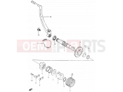 SUZUKI RM465 X (1999) 14 - KICK STARTER