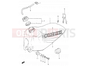 SUZUKI RM465 X (1999) 22 - FUEL TANK (MODEL Z)