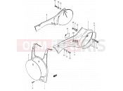 SUZUKI RM465 X (1999) 24 - FRAME COVER (MODEL X)