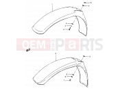 SUZUKI RM465 X (1999) 28 - FRONT FENDER