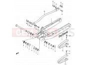 SUZUKI RM465 X (1999) 34 - REAR SWINGING ARM