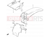 SUZUKI RM465 X (1999) 38 - REAR FENDER