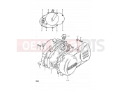 SUZUKI RM50 C (1978) 4 - CRANKCASE COVER