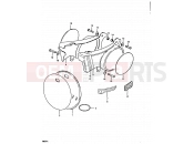SUZUKI RM50 T (1996) 26 - FRAME COVER (RM50N, RM50T)