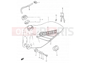 SUZUKI RM500 D (1983) 19 - FUEL TANK (MODEL D)