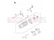 SUZUKI RM60 K3 (2003) (E24) 8 - GEAR CHANGE DRUM/SHIFT FORK