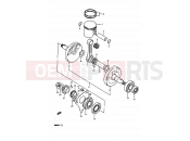 SUZUKI RM80H F (1985) 4 - CRANKSHAFT