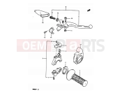 SUZUKI RM80H F (1985) 26 - RIGHT HANDLE LEVER