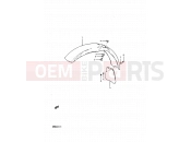 SUZUKI RM80X Z (1982) 21 - FRONT FENDER