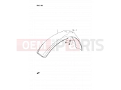 SUZUKI RM80X G (1986) 25 - FRONT FENDER