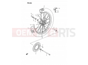 SUZUKI RM80X G (1986) 26 - FRONT WHEEL (MODEL G/H/J/K)