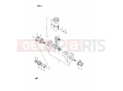 SUZUKI RM80X H (1987) 4 - CRANKSHAFT (MODEL G/H)