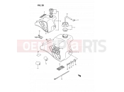 SUZUKI RM80X H (1987) 20 - FUEL TANK (MODEL G/H)
