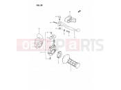 SUZUKI RM80X H (1987) 28 - RIGHT HANDLE SWITCH (MODEL G/H/J)