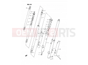 SUZUKI RM80X H (1987) 23 - FRONT FORK (MODEL G/H/J)