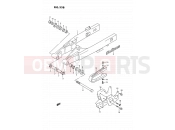 SUZUKI RM80X L (1990) 33B - REAR SWINGING ARM (MODEL L)