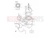 SUZUKI RM80X S (1995) 1C - CYLINDER (MODEL M/N/P/R/S)