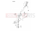 SUZUKI RM80X S (1995) 41A - REAR MASTER CYLINDER (MODEL M/N/P/R/S)