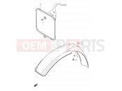 SUZUKI RM80X T (1996) 22 - FRONT FENDER
