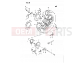SUZUKI RM80 G (1986) (E01) 35 - REAR WHEEL (MODEL G/H/K)