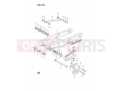 SUZUKI RM80 K (1989) (E24) 31A - REAR SWINGING ARM (MODEL K)