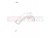 SUZUKI RM80 M (1991) (E24) 23 - FRONT FENDER