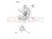 SUZUKI RM80 N (1992) (E24) 24A - FRONT WHEEL (MODEL L/M/N/P/R/S)