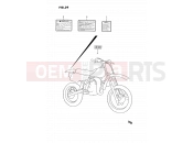 SUZUKI RM80 P (1993) (E24) 39 - LABEL