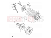 SUZUKI RM80 G (1986) (E03,E28,E33) 10 - CLUTCH (MODEL G/H/J)