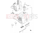 SUZUKI RM80 G (1986) (E03,E28,E33) 20 - FUEL TANK (MODEL G/H)