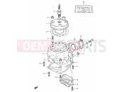 SUZUKI RM80 H (1987) (E03,E28,E33) 1 - CYLINDER (MODEL G/H/J)